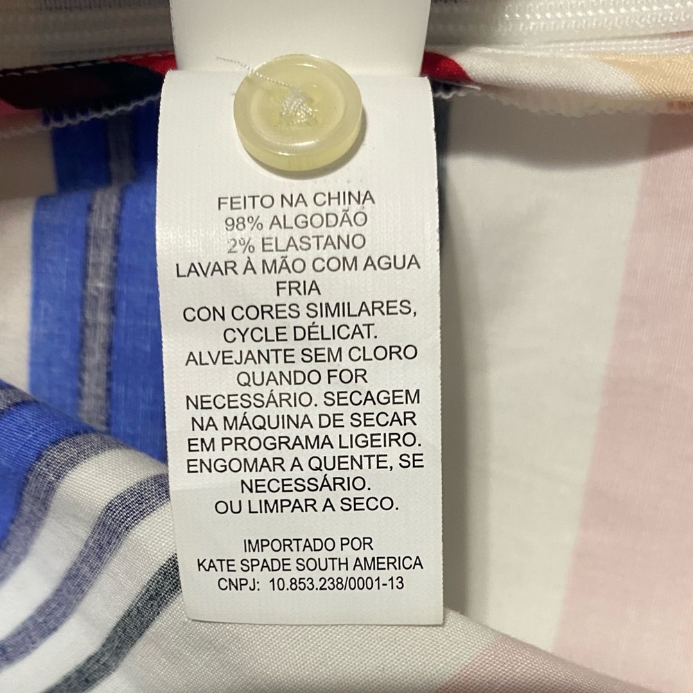 Kate Spade New York Spring 2017 Ready-to-Wear... live Colorfully Top Size M - Picture 8 of 12